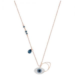 5172560 SWAROVSKI DUO EVIL EYE PENDANT & NECKLACE