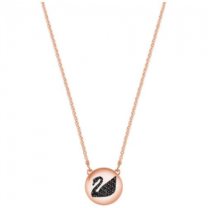 5382446 SWAROVSKI HALL SWAN PENDANT & NECKLACE SET CRY SINI/ROS