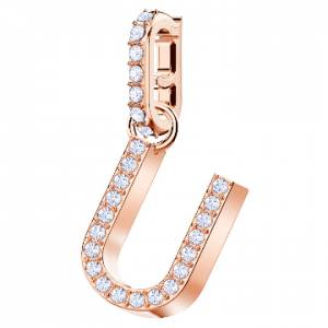 5437608 SWAROVSKI REMIX CHARM ALPHABET U CRY/ROS