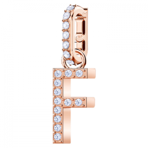 5437616 SWAROVSKI REMIX:CHARM ALPHABET F CRY/ROS