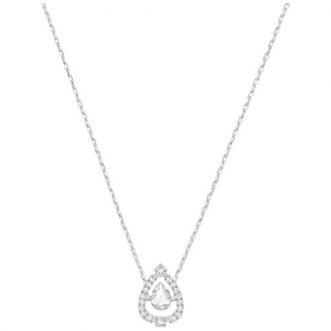 5451992 SWAROVSKI SPARKLING DC:NECKLACE PEAR CZWH/CRY/RHS