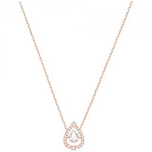 5451993 SWARVSKI SPARKLING DC:NECKLACE PEAR CZWH/CRY/ROS