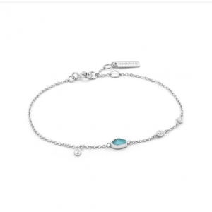 B014-01H ANIA HAIE MINERAL TURQUOISE DISC BRACELET
