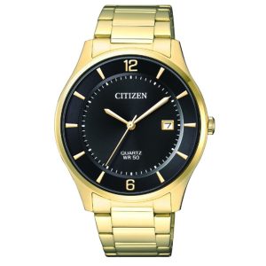 BD0043-83E CITIZEN GENT GOLD PLATED BRACELET WATCH WR50