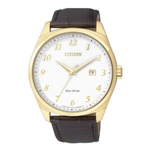 BM7322-06A CITIZEN ECO DRIVE LEATHER BAND GENTS WATCH