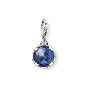 CC1223 THOMAS SABO SILVER NAVY BLUE CZ CHARM