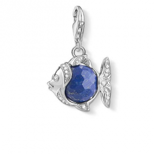 CC1215 THOMAS SABO SILVER LAPIS FISH CHARM
