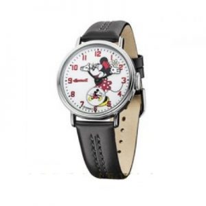 ZR26503 MINNIE ROTATOR BLACK STRAP WATCH