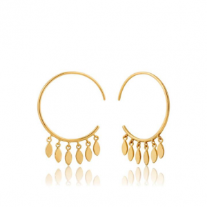 E008-05G ANIA HAIE ALL EARS SMALL HOOP EARRINGS