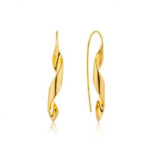E012-02H ANIA HAIE TWISTER HELIX HOOK EARRINGS