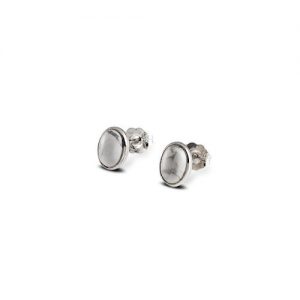 HOWE03 VON TRESKOW SS 7X5MM OVAL CASED HOWLITE STUDS
