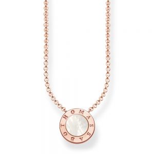 TKE1492MOP THOMAS SABO SILVER MOP CIRCLE N/LET 40-45CM