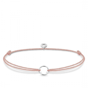 LS068 THOMAS SABO LITTLE SECRET BEIGE CIRCLE CHARM BRACELET