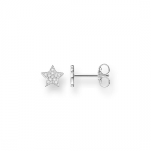 TH1868CZ THOMAS SABO SILVER STAR PAVÉ CZ STUD EARRINGS