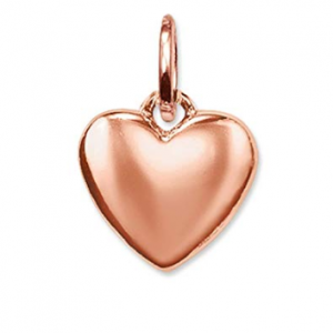 TPE558R THOMAS SABO RG PLATED SMALL PUFF HEART PENDANT
