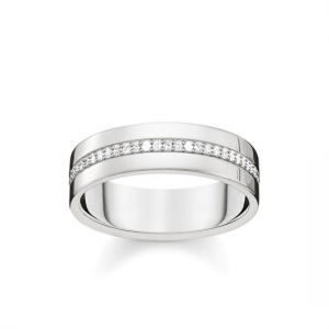 TR2118C56 THOMAS SABO LOVE BAND CZ RING
