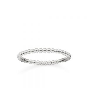 TR2122-54 THOMAS SABO SILVER MINI DOTS RING