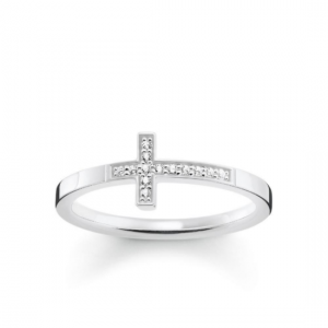 TR2140C54 THOMAS SABO CLASSIC CROSS CZ RING SIZE 54