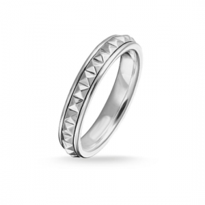 TR2188-54 THOMAS SABO SILVER PYRAMID STARS RING SIZE 54