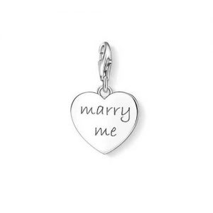 CC1064 THOMAS SABO SILVER MARRY ME HEART CHARM