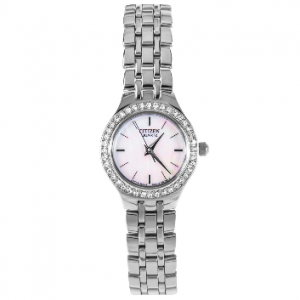 EJ6040-51D CITIZEN LADY SS CRYSTAL WATCH