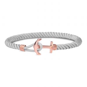 PH-PHL-L-R-GR-M PAUL HEWITT ANCHOR BRACELET PHREP LITE IP ROSE GOLD GREY M