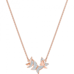 5382366 SWAROVSKI LILIA SMALL NECKLACE CRY/ROS